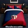 Bologna FC Design Bed Bedding Set 1 Duvet Cover + 2 Pillowcases Soft Breathable Household Bed Linens