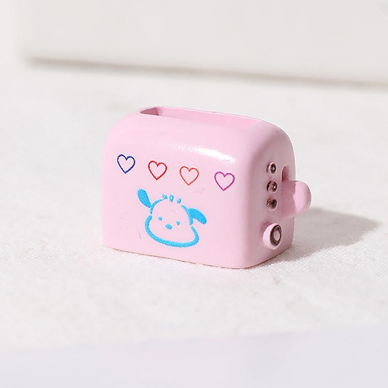 1/2Pcs Doll House Mini Simulated Toast Bread Maker Food Play Decoration Diy Model Miniatures Scene Props Resin Accessories