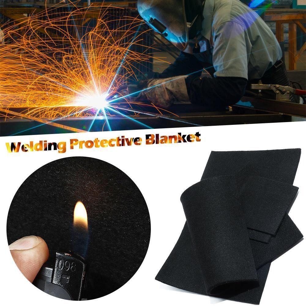 Black Carbon Fiber Felt Felt Fireproof Welding Protective Blanket Flame-retardant High-temperature Resistant