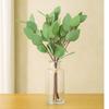 3D Printing Artificial Eucalyptus Leaf Green Leaves Lifelike Silk Willow Leaves UV Resistant DIY Plants Fake Plants Garden