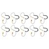 10Pcs Anti Static Grounding Wire Flexible Use Versatile Static Grounding Clamp Cord for Static
