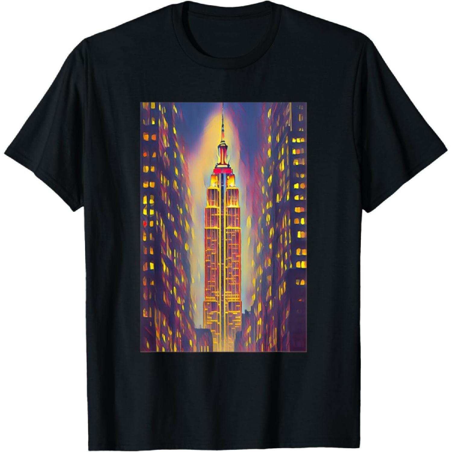 Empire State Building New Art T-Shirt S чёрный
