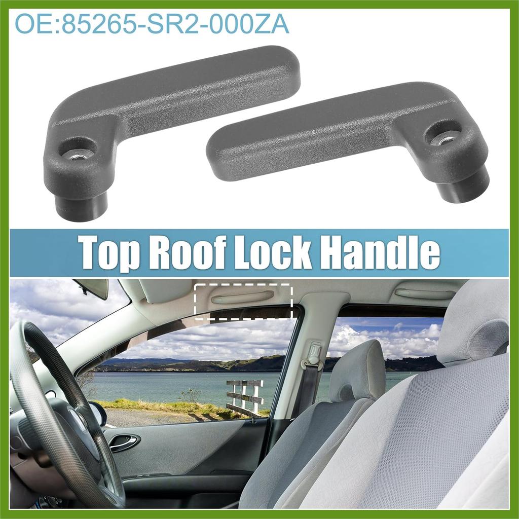 Driver Passenger Side Top Roof Lock Handle 85265-SR2-000ZA 85215-SR2-000ZA for Honda Del Sol 1993-1997 Left Right Side Lock Handle Vehicle Components