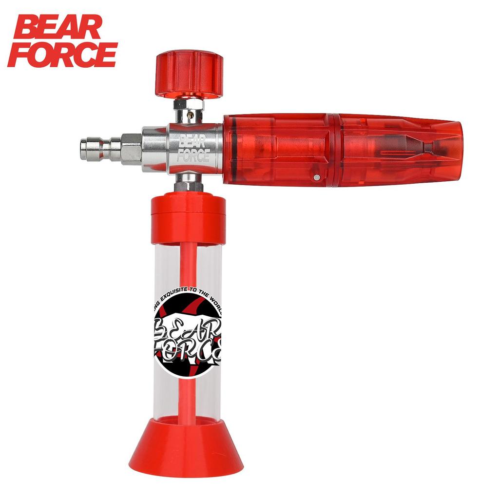 BEAR FORCE Druck Magnetische Saugkraft Mini Schaumkanone Pro mit 1/4 Schnellanschluss, Hochdruckreiniger 360° Verstellbare Schnee Schaumlanze