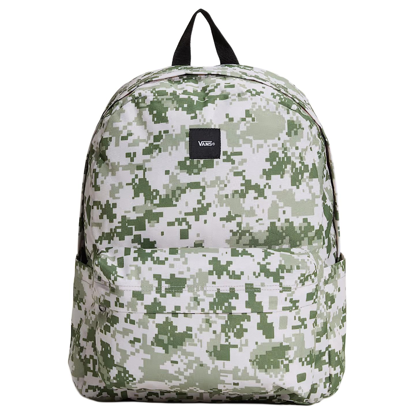 Vans Old Skool Letter Logo Polyester Backpack Unisex Backpack Camouflage VN000H4WGCY Camouflage