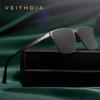 VEITHDIA Herren-Sonnenbrille, quadratisch, Edelstahl, Nylon, polarisiert, mit UV-Schutz, 8226