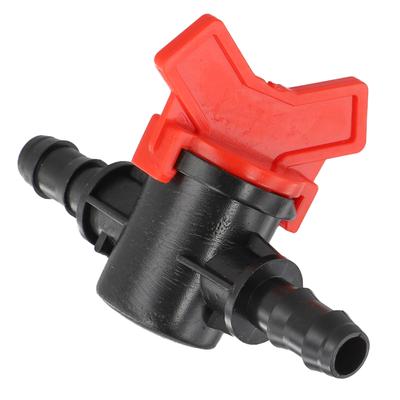 8Pcs Straight Through Switch Valve Garden Hose Faucet Irrigation Water Valve 8/11mm  Pipe Drip Hose Connector Shut-Off Switch