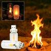 Retro USB LED Filament Nachtlicht Gelb Warm Glühbirne Beleuchtung Flamme Umgebungslicht Für Heimdeko Notbeleuchtung