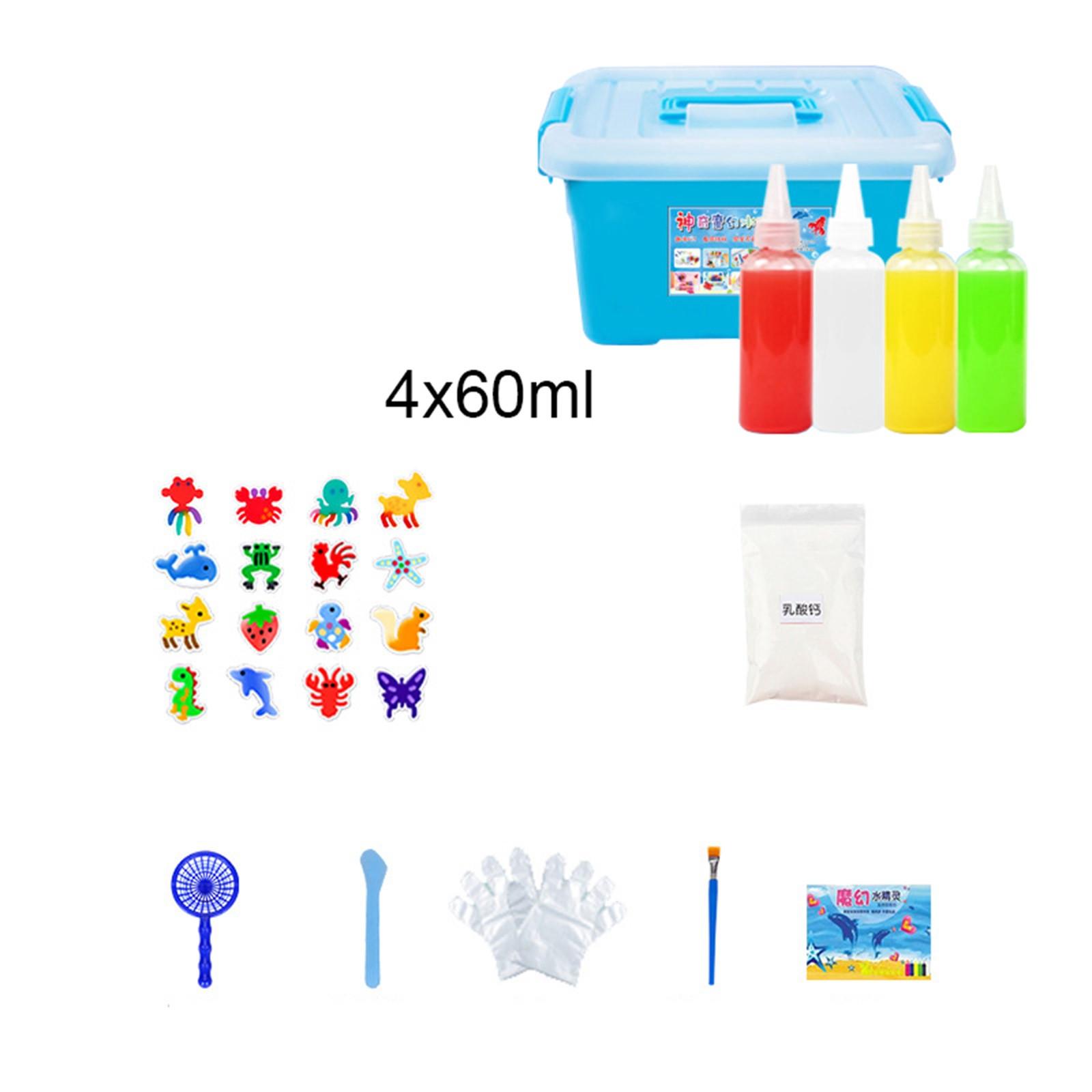 Детские игрушки Ocean DIY Colloid Toys Набор для самостоятельного изготовления детских игрушек с раствором Детские игрушки Ocean Enlightenment Toys Детские развивающие игрушки 60 мл One Size