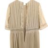 CLANE Floral pattern switching Short sleeve Pleated Long dress 1 beige Women Used