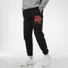 Jordan Air 23 Running Training Print Fleece Lined Foot Length Style Knitted Sweatpants Men's Black CV3162-010
