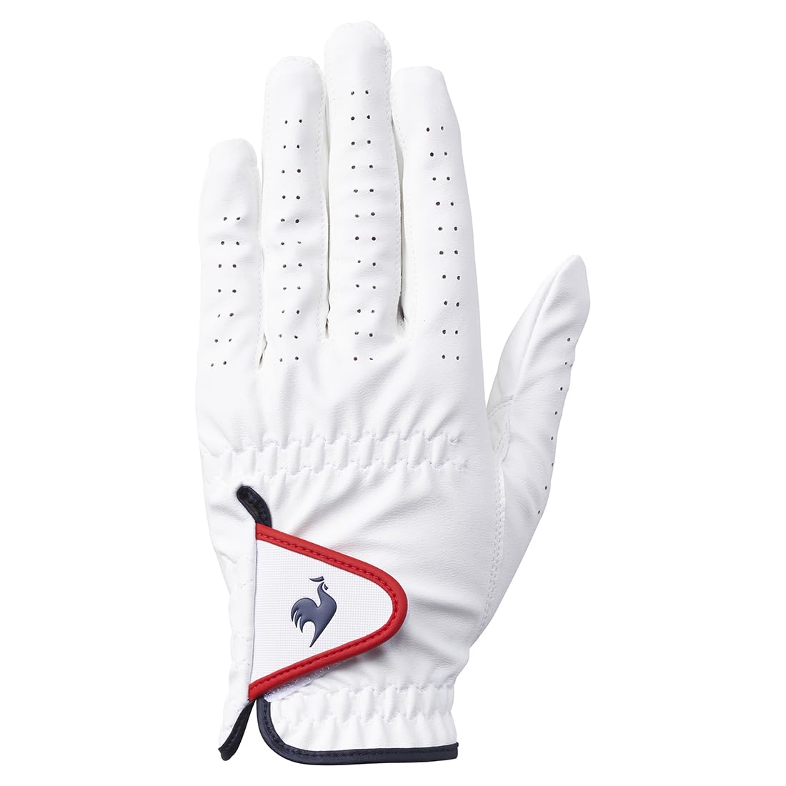 

Coq Sportif Golf Synthetic WH00 L [Le Golf] Gloves, Right-Handed, One-Handed, All-Weather, Leather, Grip, Golf, QQBXJD01AT, Men s, (White),