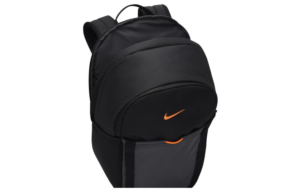Nike Fabric Backpack Regular Unisex Black & Coal Black & Dutch Orange DJ9678-011