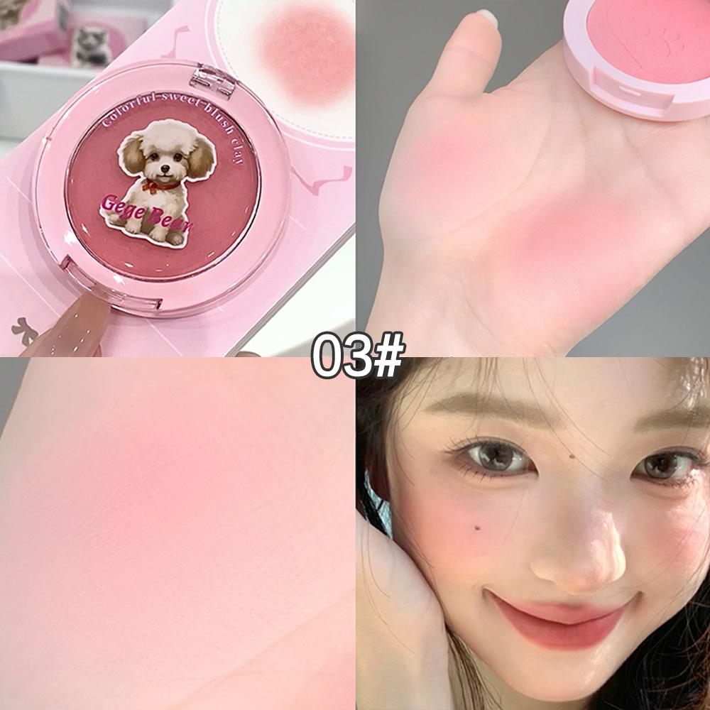 GEGE BEAR Süße Rougecreme für Haustiere, neues Design, Kosmetik, Rougeschlamm und Lidschatten, doppelter Zweck, zum Ändern der Kontur für Damen