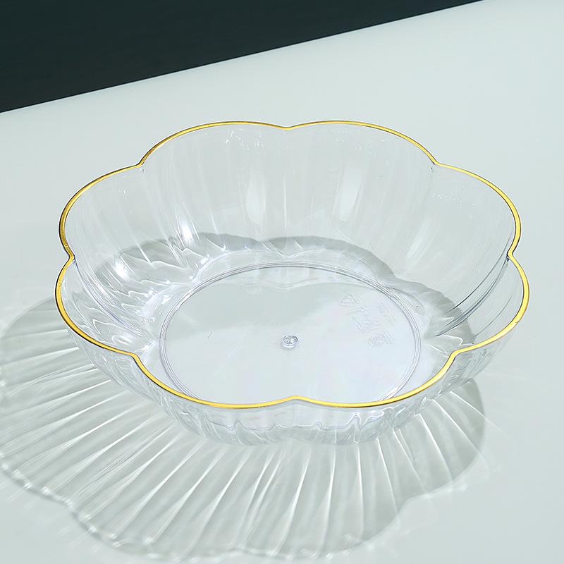 Fruit Plate Household Living Room Coffee Table Fruit Plate High-End Fruit Basin Plate Snack Plate Fruit Basket Fruit Basin