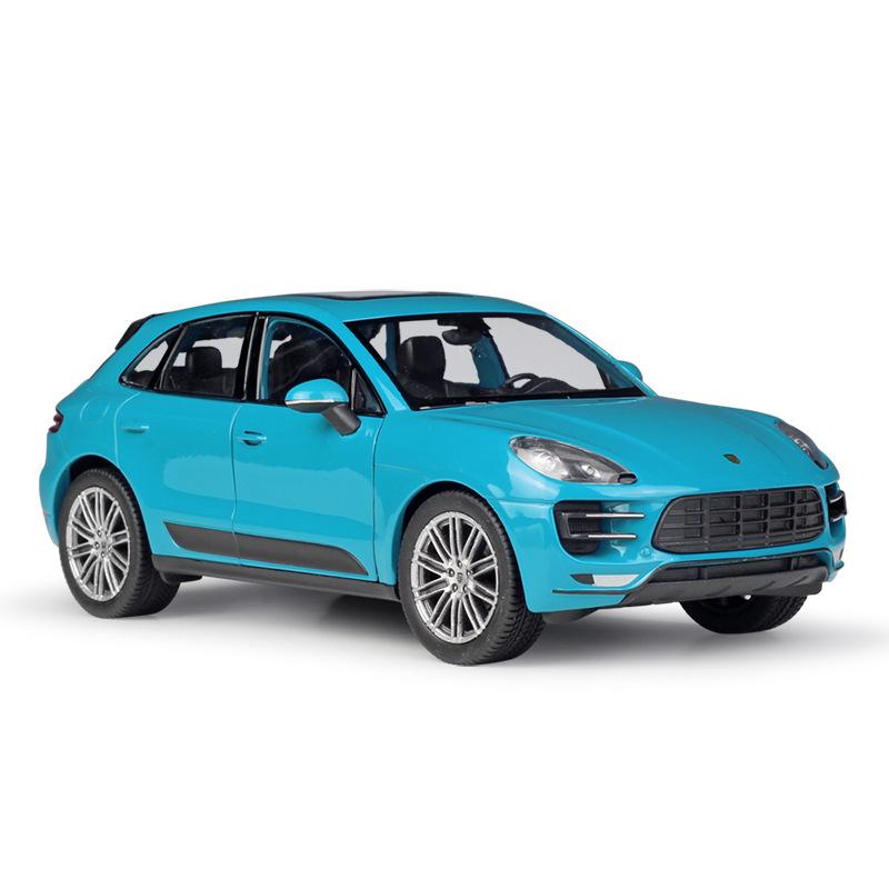 WELLY 1/24 Porsche Macan Turbo SUV Alloy Car Model Diecast Metal Toy Vehicles Car Model High Simulation Collection Children Gift