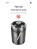 Dongfeng Car Ashtray: Stainless Steel, Flip-Top, Trendy Design