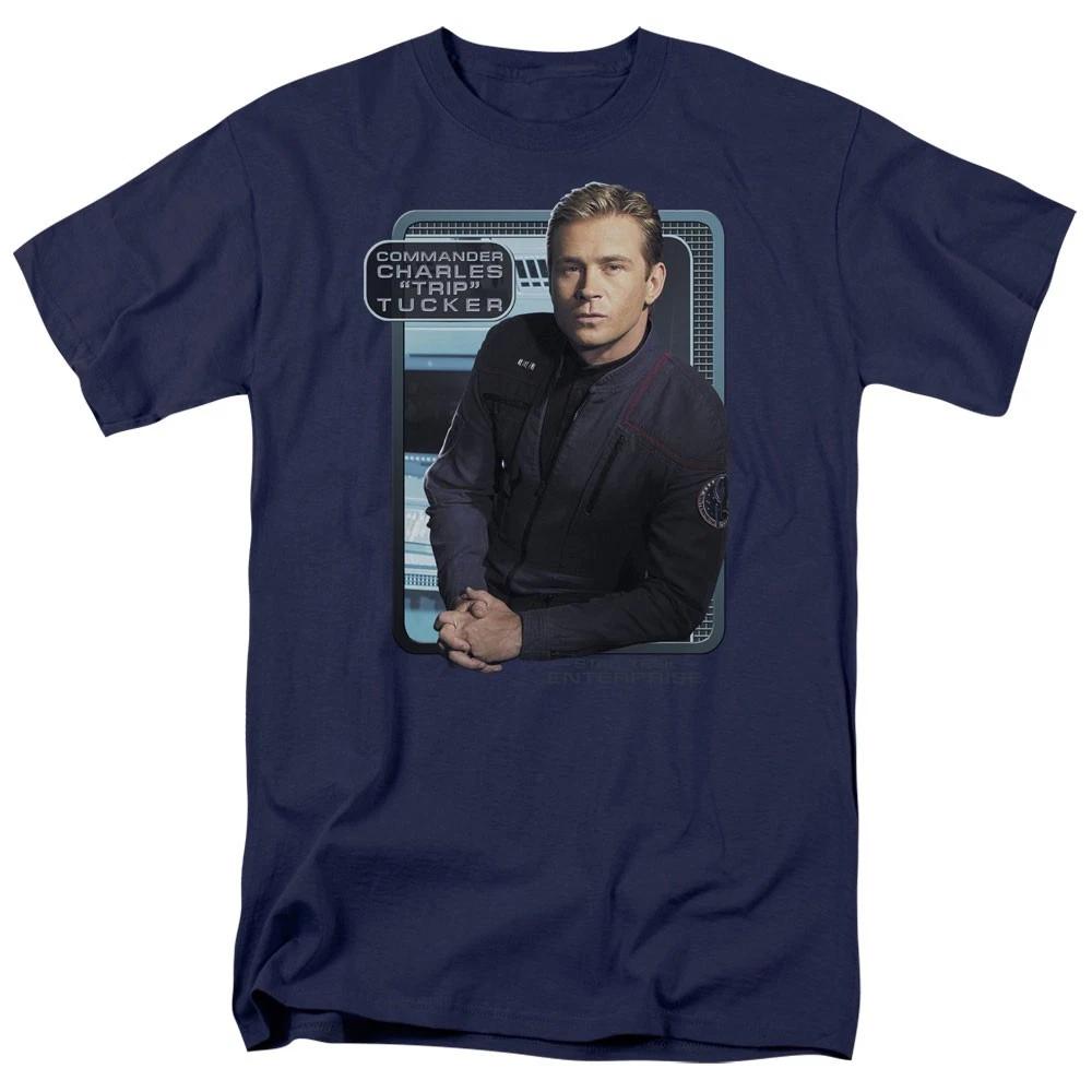 Star Trek - Trip Tucker - Unisex Short Sleeve Children s T-shirt - Blue 160