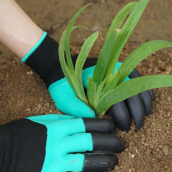 Guantes de Jardín con Garras, Guantes de Jardinería con Garras Para Cavar, Plantar, Deshierbar, Guantes Impermeables Para Hombres y Mujeres