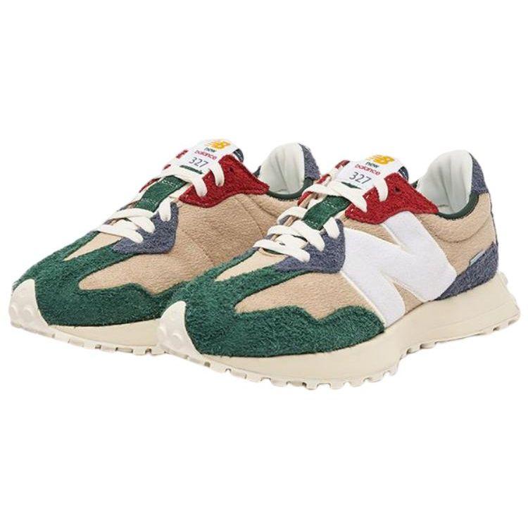 New Balance 327 Golden Hour Nightwatch Green Unisex Sneakers Cream MS327FH