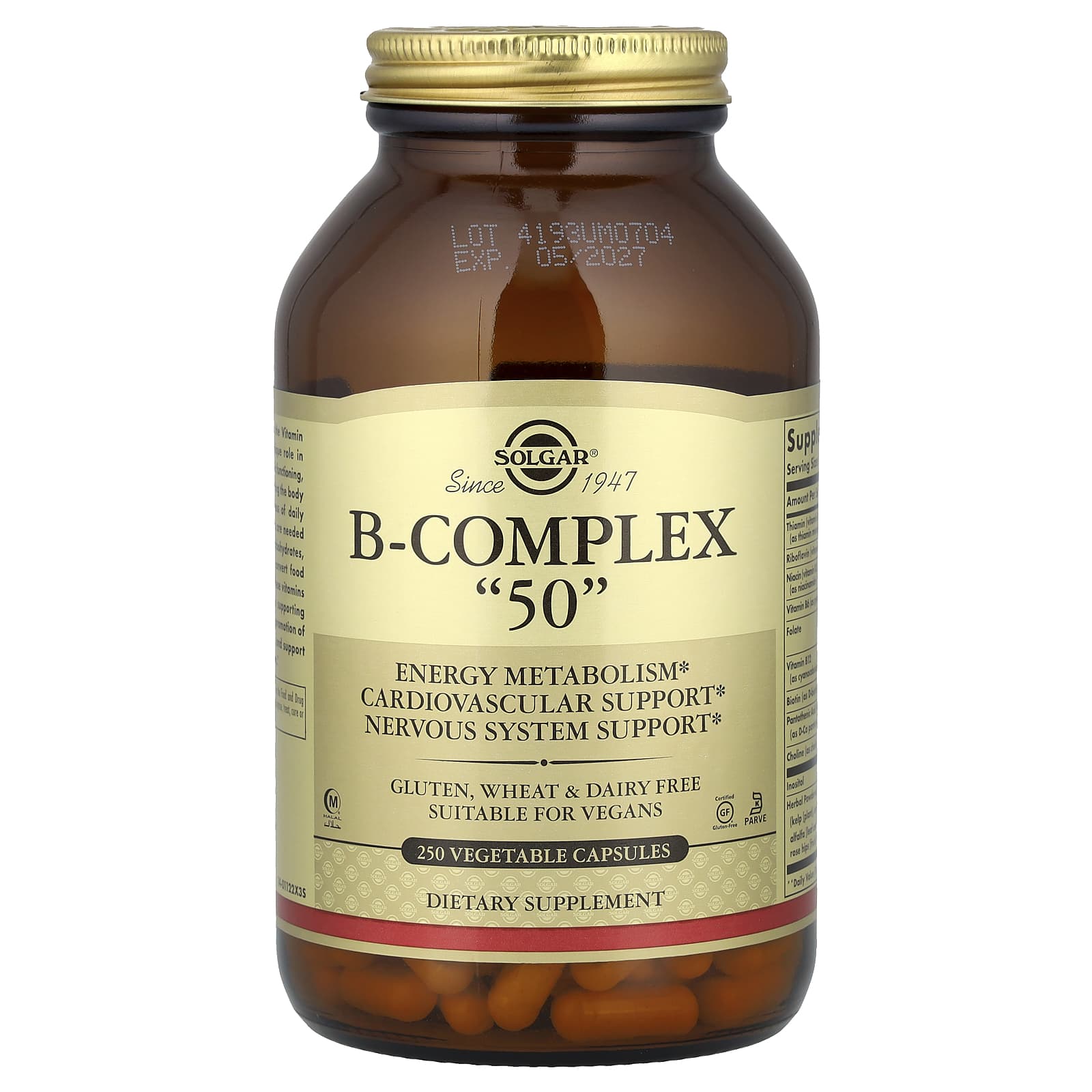 

B-Complex 50 , 250 Veggie Capsules