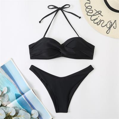 Bikinis Maudymosi kostiumėlis Moteriški maudymosi drabužiai Pakeliantis bikinio komplektas Maudymosi kostiumėlis Moteriškas paplūdimio maudymosi kostiumėlis XYZ