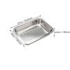 Kitchen Stainless Steel Thicken Food Storage Tray Rectangle Sausage Fruits Dish Hotel Metal Dinnerware Baking Pastry Pans Plate