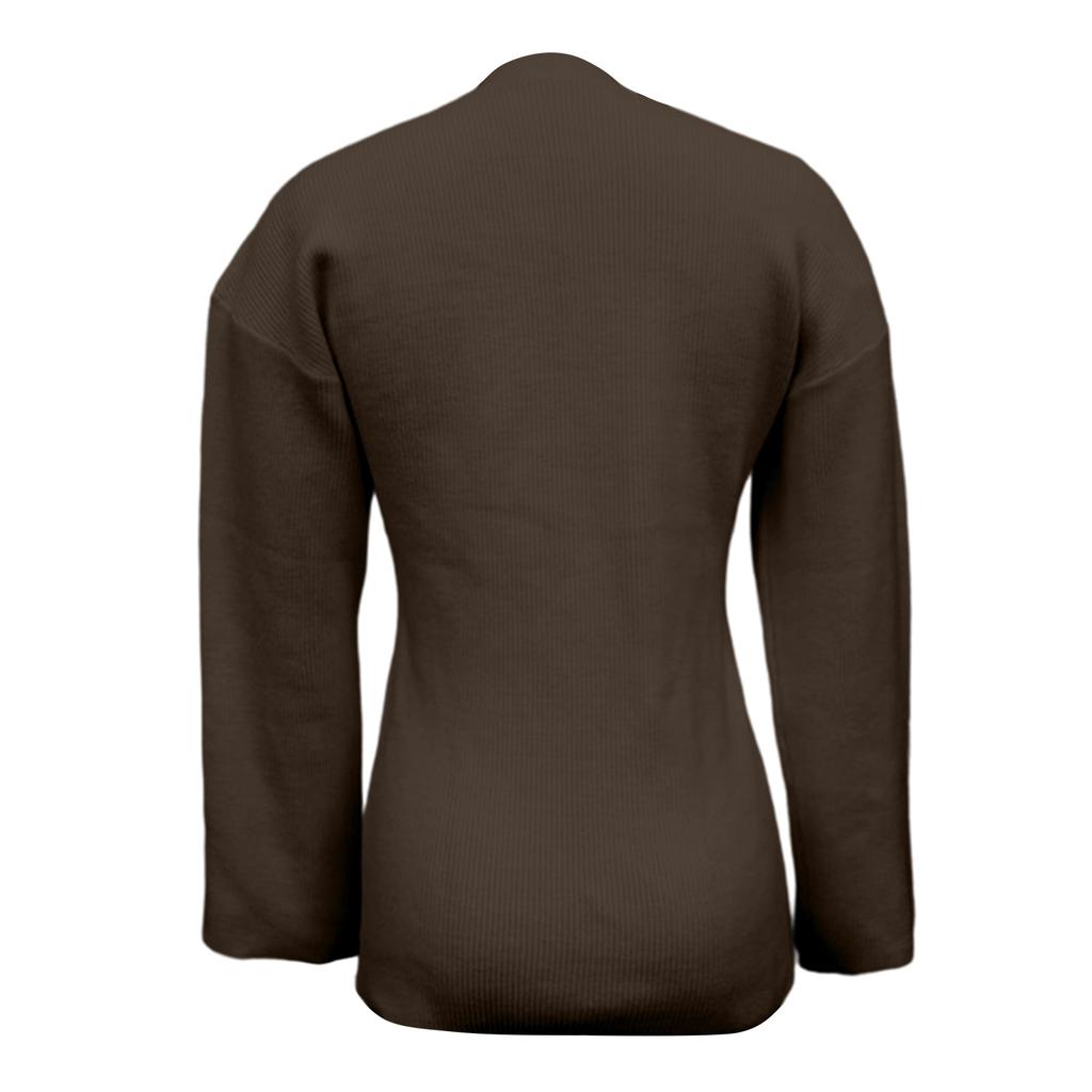 Elegantes, anspruchsvolles und hochwertiges Langarm-Shirt-Pullover für Damen