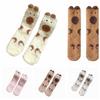 5Pairs Warm Coral Fleece Socks Plush Sleeping Socks Women Sweet Capybara Fleece Socks  Women