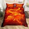 Ice And Fire Riding Horse Duvet Cover Set King SizeFlame Horsing Bedding SetWestern Cowboy Exotic Farmhouse Comforter Cover