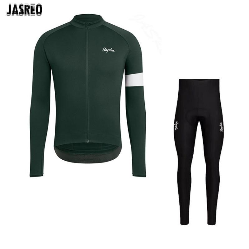 Men Women Cycling Jersey Set Long Sleeve Breathable Mountain Road Bike Sportswear