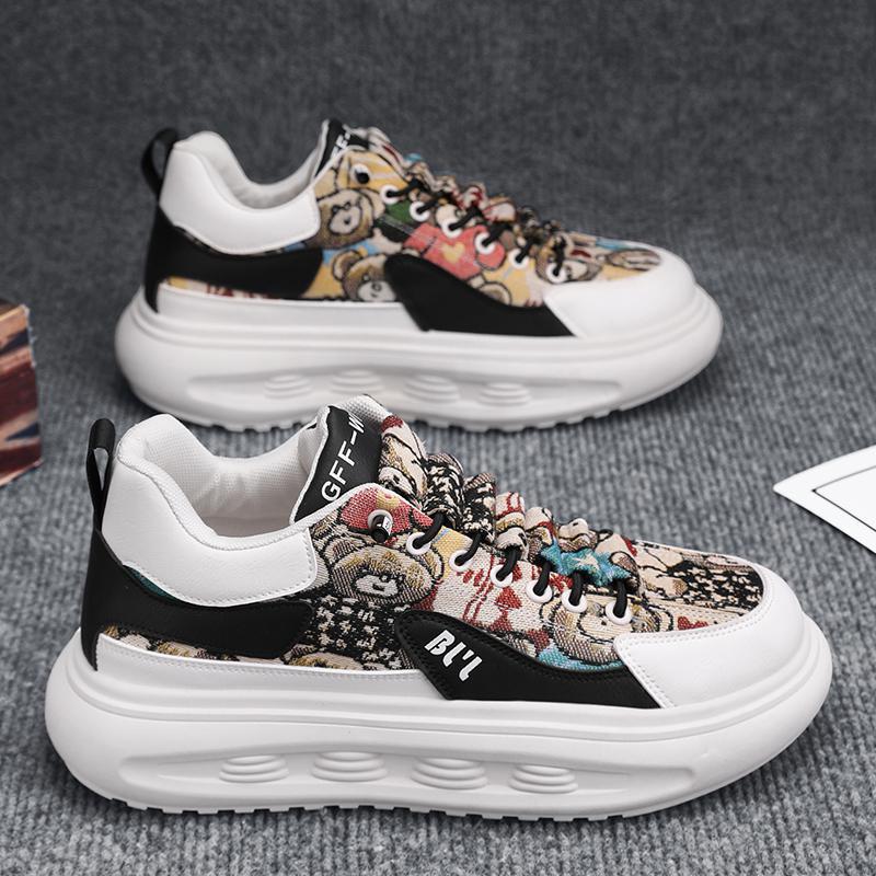 22 New Sports Canvas Shoes, Youth Four-season Casual Dad Shoes, Student Height-increasing Forrest Gump Shoes