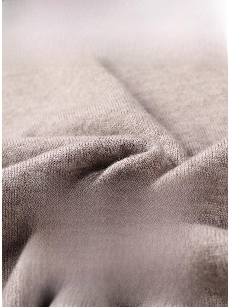 Men's Medium-Thick Solid Color Worsted Wool Turtleneck Sweater
