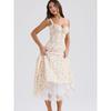 French Pastoral Style Lace Splicing Sling Dress
