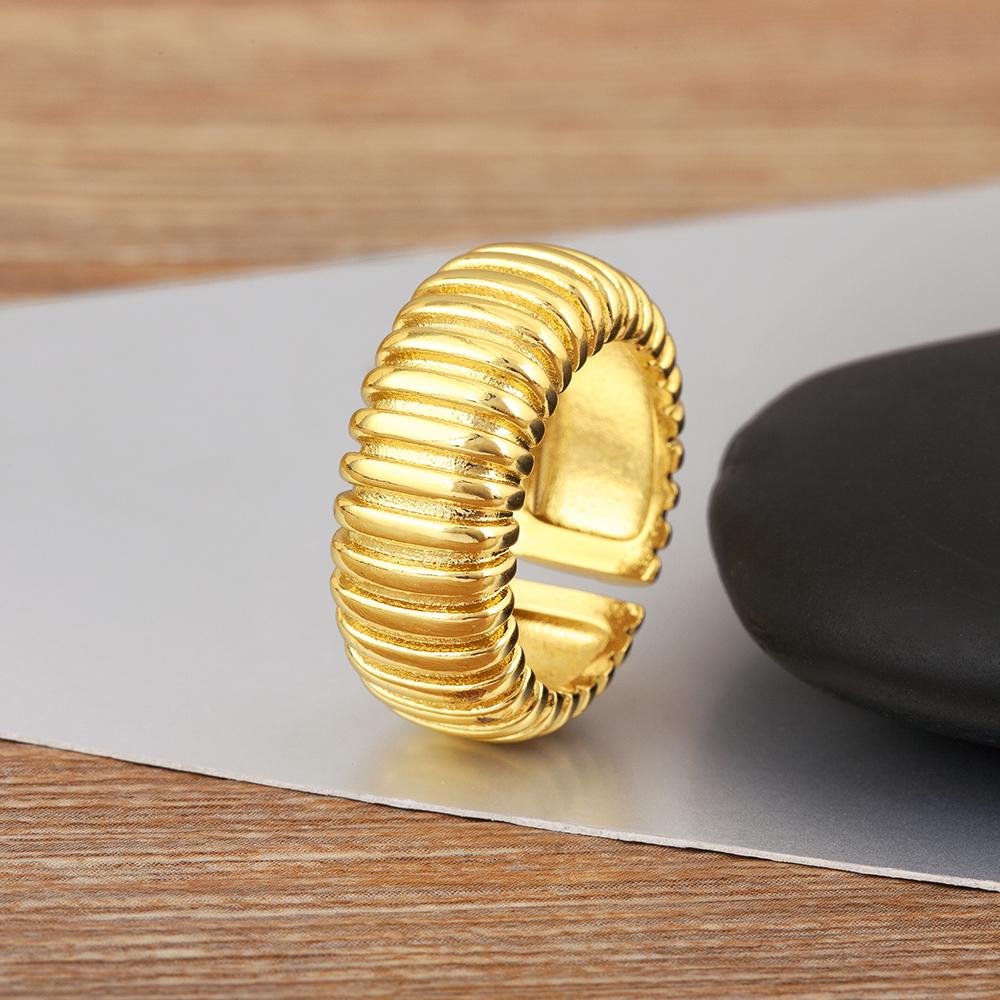 

Nidin New Retro Punk Style S/M/L Sizes Choice Charm Open Rings Adjustable For Women Men Minimalist Design Finger Jewelry Gifts resizable