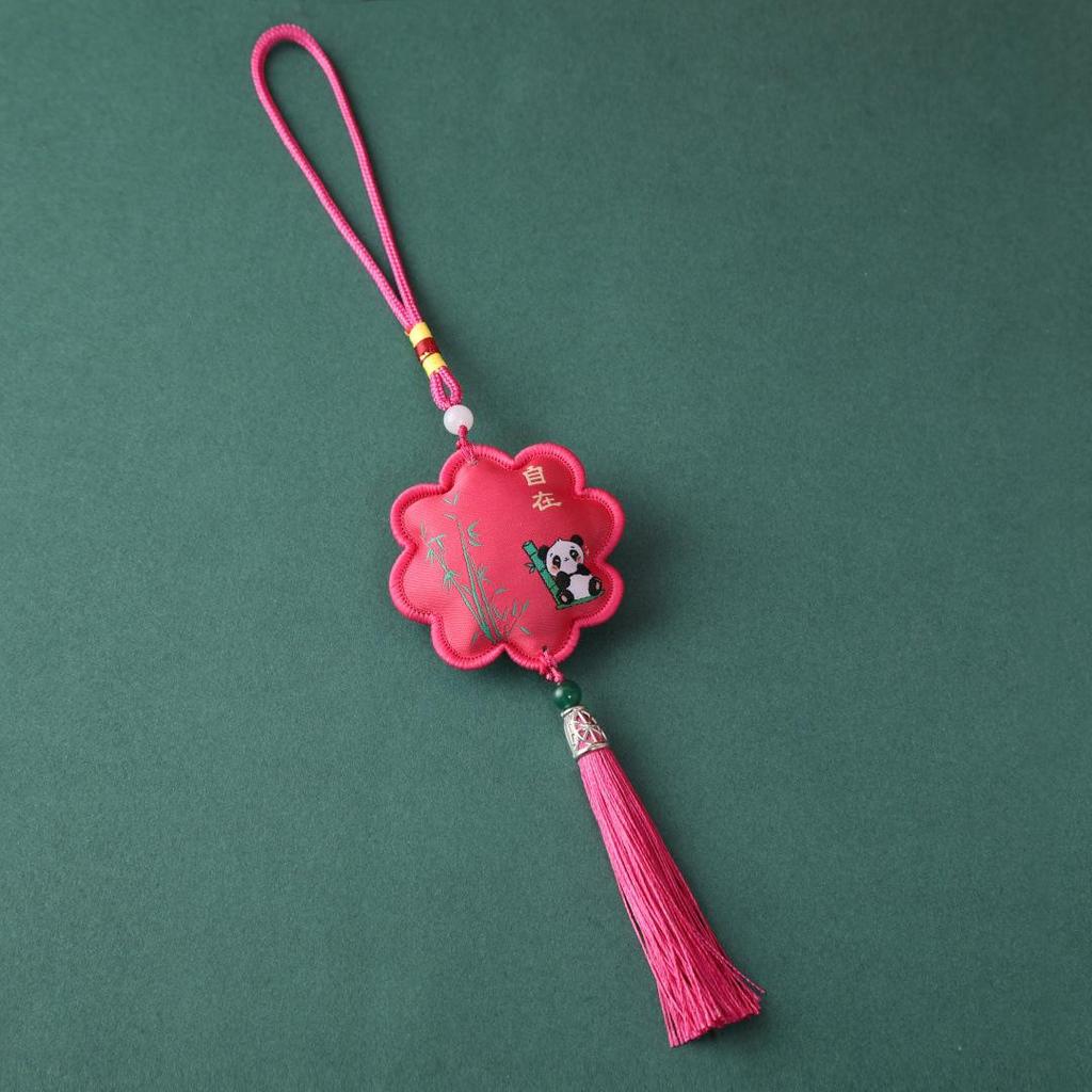 Dragon Boat Festival Auspicious Talisman Pendant with Tassels: Portable Car Hanging Ornament Souvenir