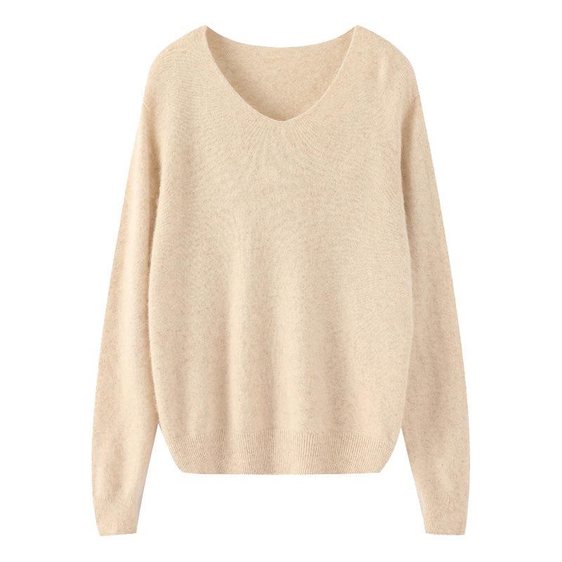Women's Mink Velvet Loose Knit Pullover Sweater