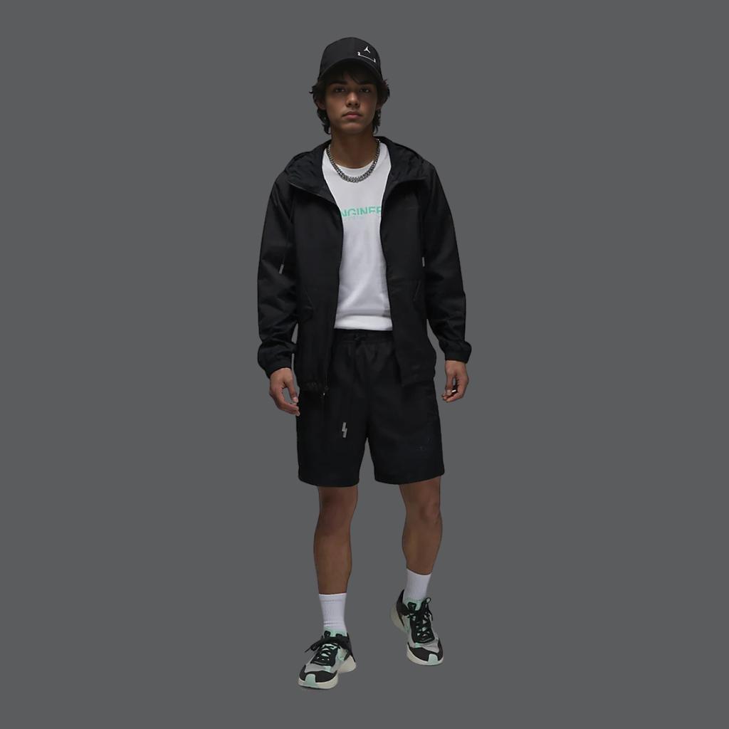 Jordan 23 Engineered Letter Print Zip Hoodie Men Jackets Black DX9640-010