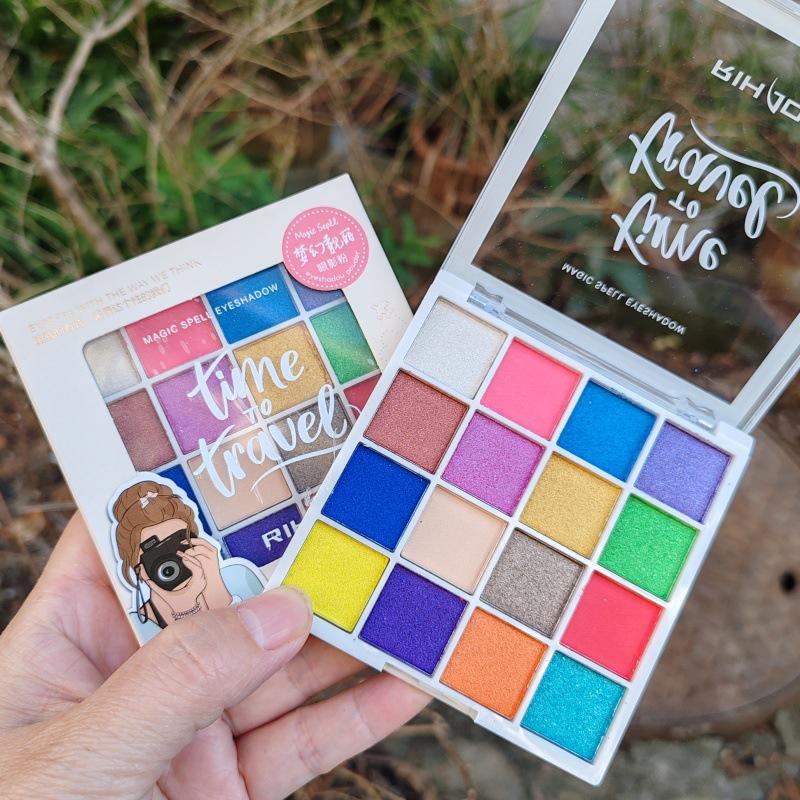 Ri Hao 16-Color Eyeshadow Palette: Student Performance Makeup with Pearlescent & Matte Shades