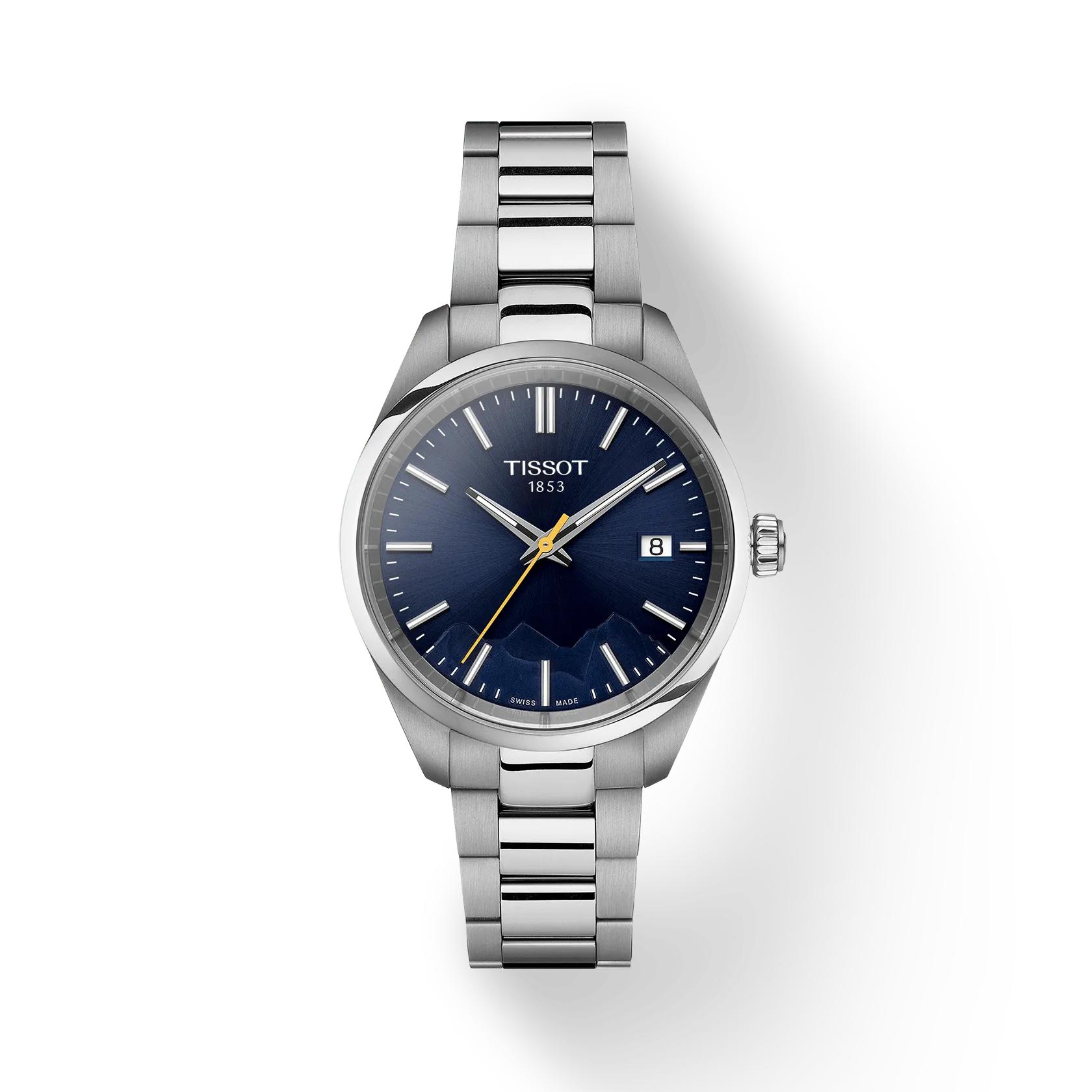 

Tissot Stainless Steel blue Dial Men s Fashion Watch T150.210.11.041.01 синій