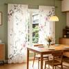 2PCS Digital Printed Curtains, Japanese Sakura Cherry Blossom Spring Oriental, Home Decor Style for Living Room Bedroom Decor