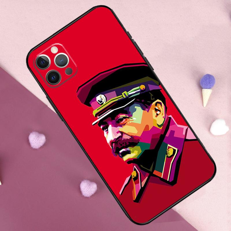 Russian Stalin Ussr Case For iPhone 15 16 14 Pro Max Plus 13 12 Mini 11 Pro Max X XR XS Max 7 8 Back Cover