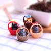 Cute Basket Cat Ornament Miniature Kitten Figurines Statue for Kids Children Baby Birthday Gift Room Garden Car Home Decoration