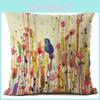 Premium Quality Watercolor Art Polyester Throw Pillow Case For Elegant Home Decor