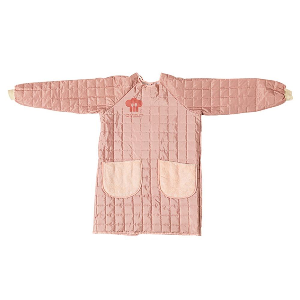 Thickened Kitchen Cooking Apron Stain-proof Waterproof Dishwashing Cleaning Apron with Pocket Adjustable Catering Work Clothes