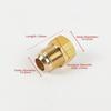 Brass Fitting Brass Copper Tube Adapter Female-Male 1/4" 3/8" 1/2" 3/4" Brass Pipe Fitting Reducer Joint