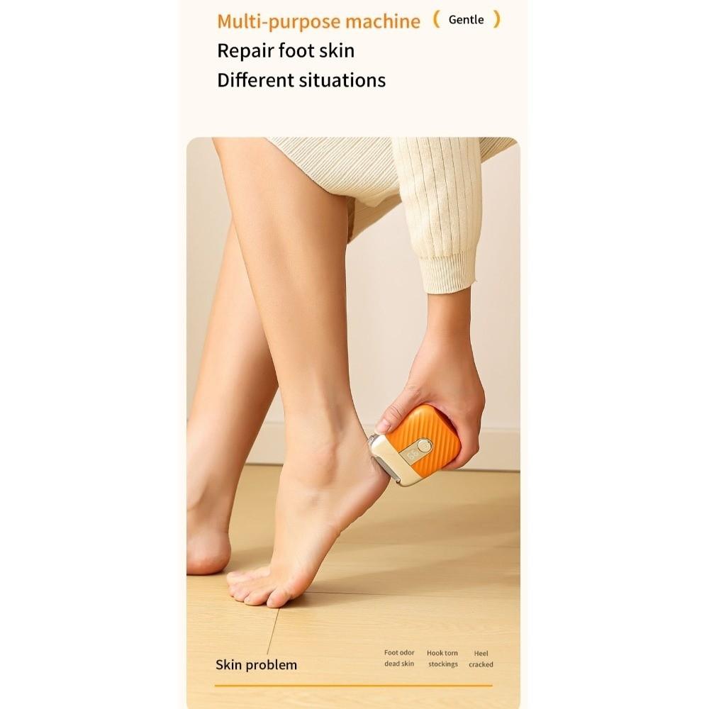 Portable Rechargeable Electric Foot File Dead Skin Calluses Feet Scrubber Home