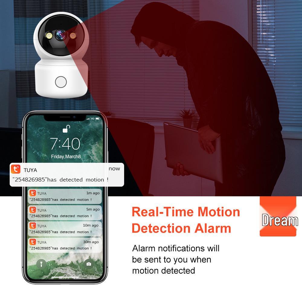 Tuya Smart Wi-Fi HD Camera for Remote Monitoring and Elderly Care