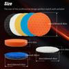 Buffing Polishing Pads 6 Inch - 7pcs 150mm Face for 6 Inch 150mm Backing Plate, Car Compound Buffing Sponge Pads and Cutting Polishing Pad Kit