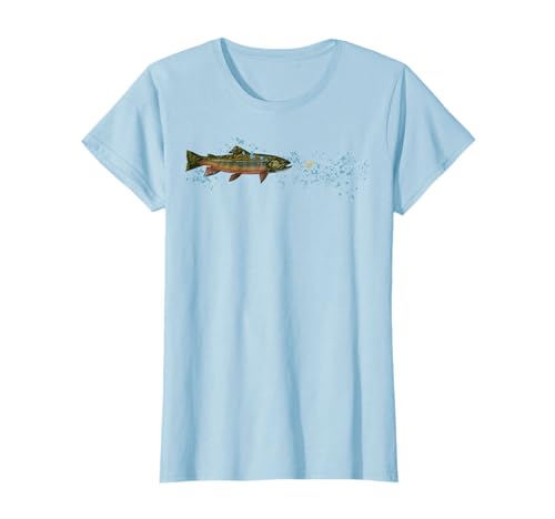 Brook Trout Fishing Saltwater Fly Fishing Angler Fisherman T-Shirt